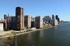11 New York City Roosevelt Island Tramway Looking To Upper East Side Next To East River With Rockefeller University, Presbyterian Weill Cornell Medical Center, The Belaire, One East River Place.jpg